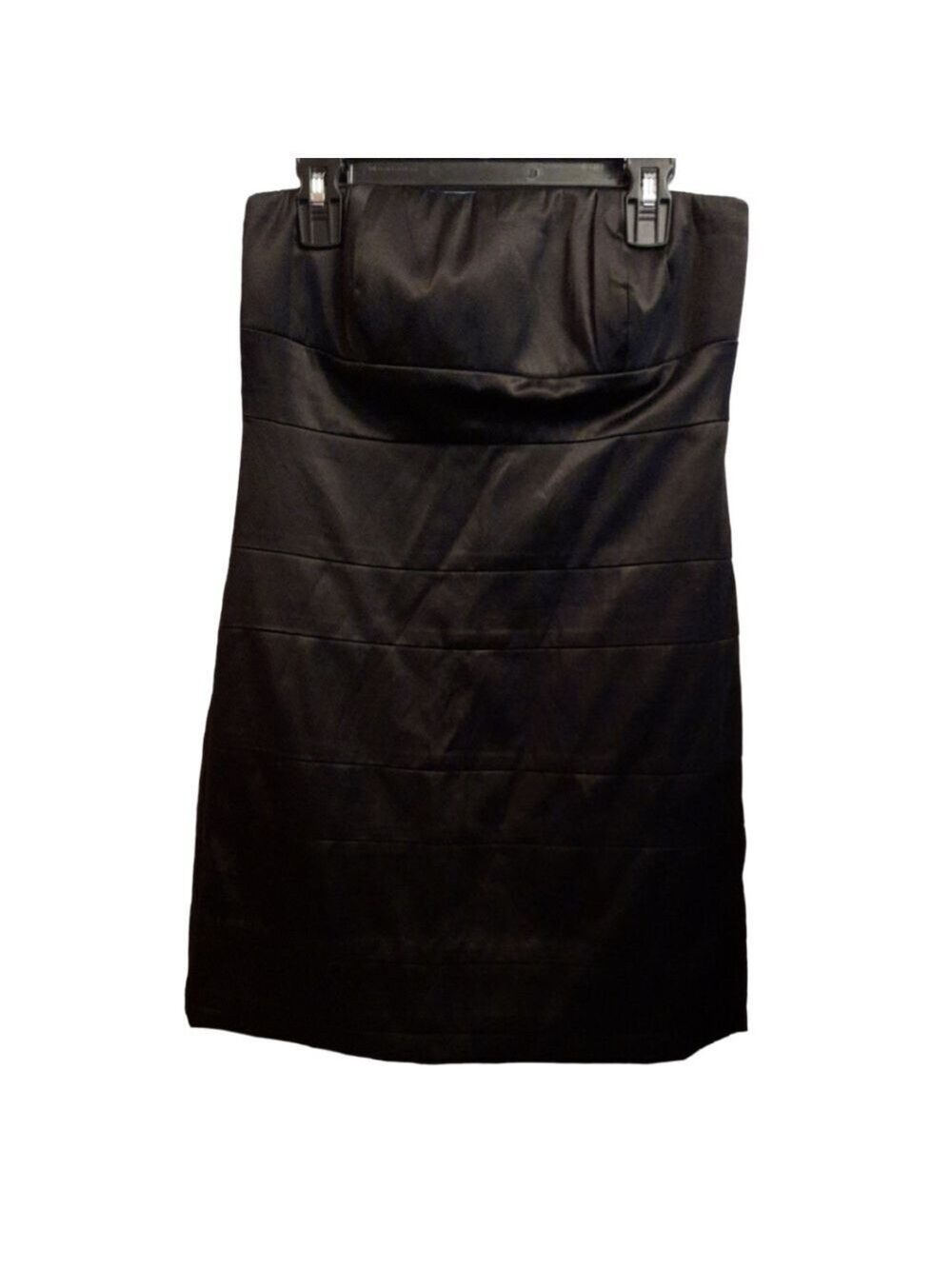 A List by Wrapper Black Strapless Dress Size 4
